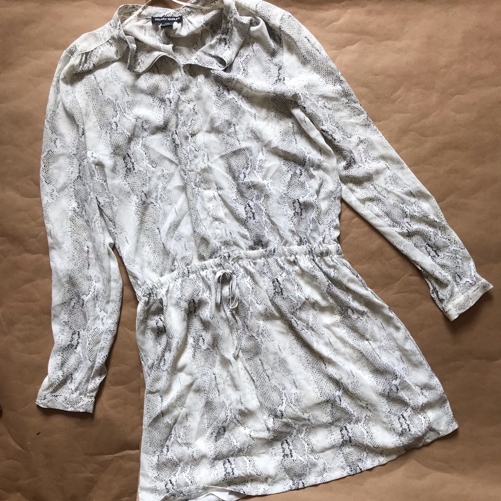 Hilary radley snakeskin print tunic dress
